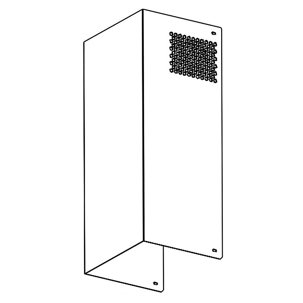 Part #w11417192, Range Hood Flue Assembly / 28.00 x 13.00 x 20.00