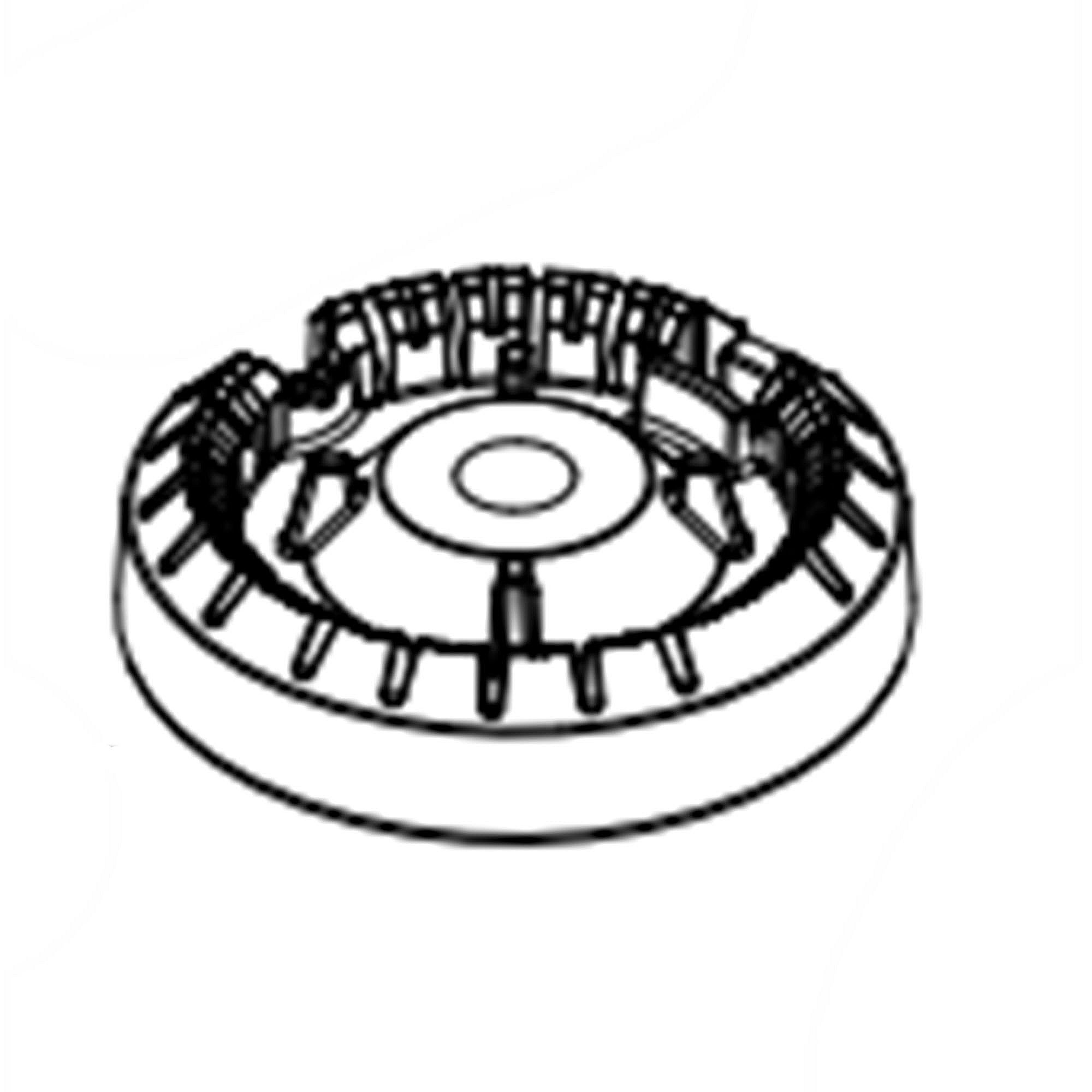 Part #w11436986, Range Surface Burner Head, Left Front / 4.50 x 4.50 x 2.00
