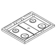 Range Main Top for KitchenAid KSGB900ESS6 - Part W11445310