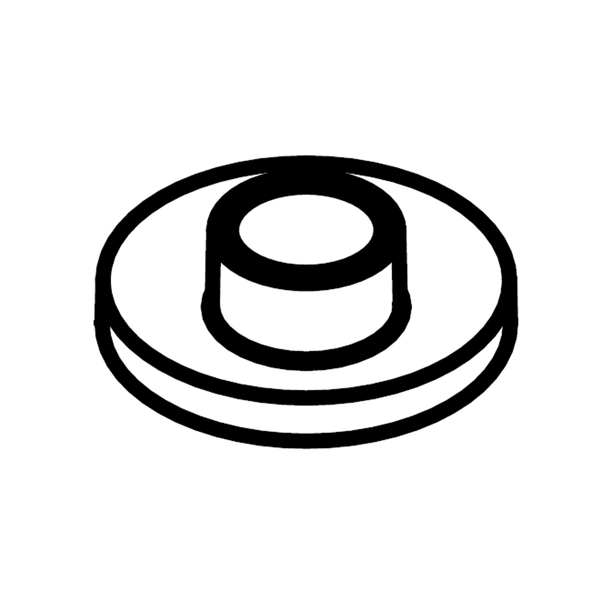 Part #w11447840, Grommet-Ckt / 1.62 x 1.62 x 1.00