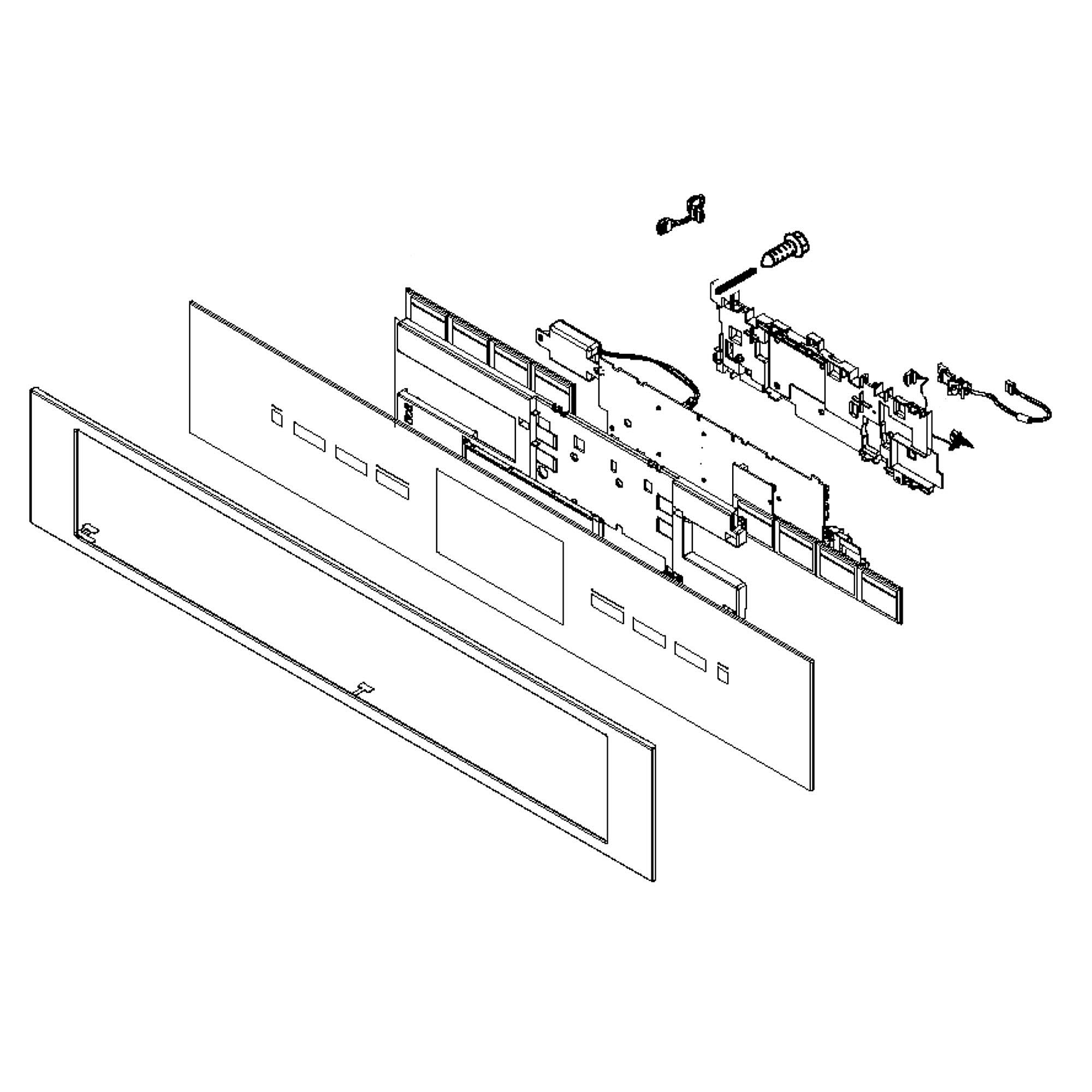 Part #w11449292, Whirlpool Wall Oven Control Panel And Overlay (Stainless) / 35.25 x 10.00 x 6.00