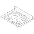 Range Main Top (black) for KitchenAid KFGG504KPS4 - Part W11454367