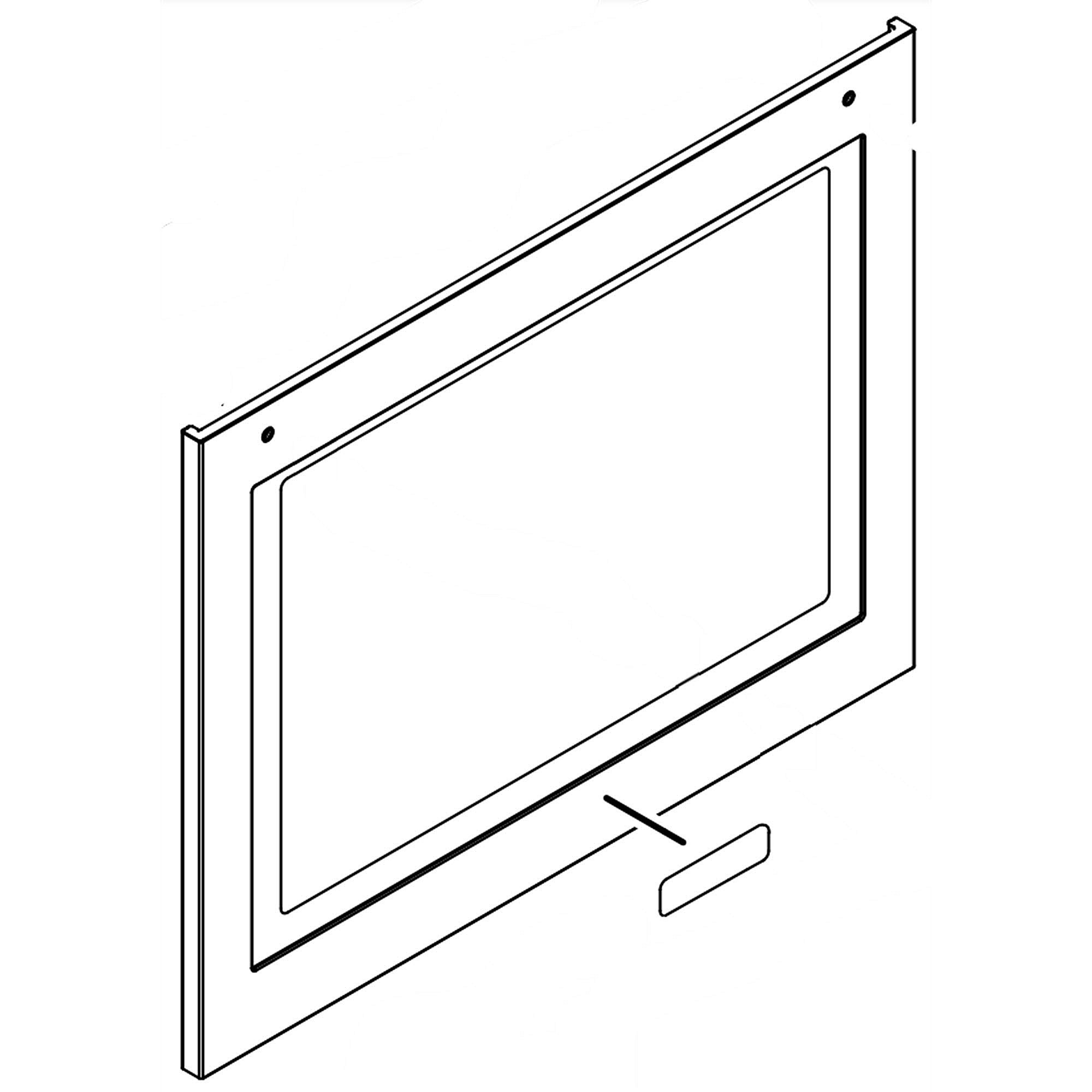 Part #w11459730, Range Oven Door Outer Panel Assembly (Stainless) / 40.00 x 30.00 x 30.00