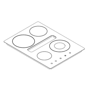 Cooktop Main Top (stainless) W11051471