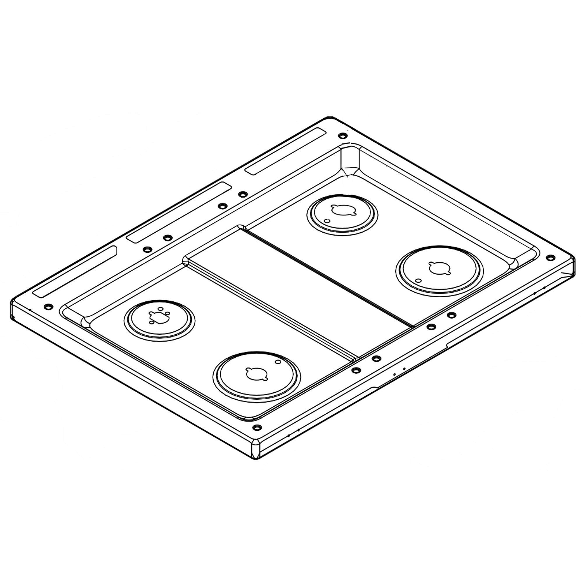 Part #w11533210, Cooktop-Gas / 34.00 x 30.00 x 9.50