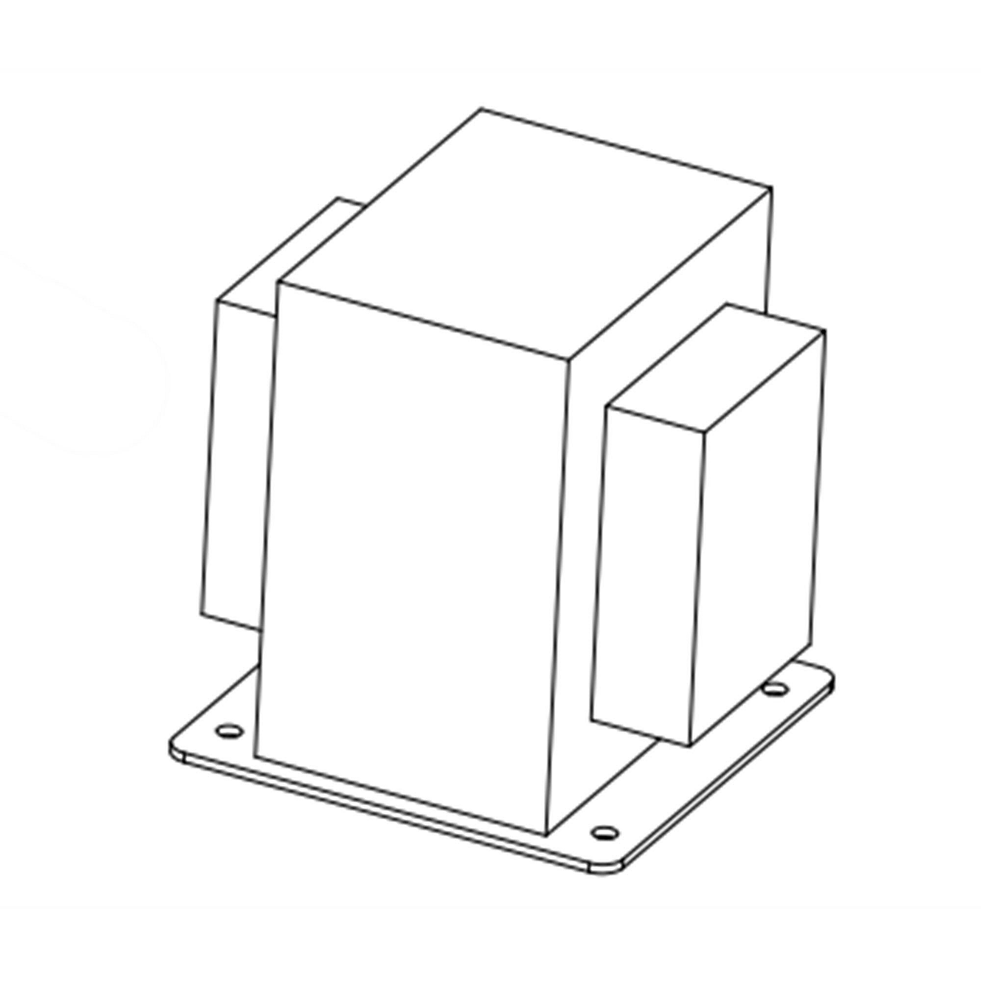 Part #w11545871, Microwave High-Voltage Transformer / 7.00 x 7.00 x 6.00