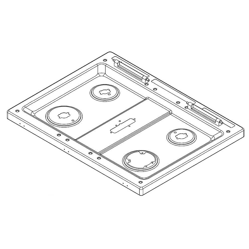 Part #w11548508, Range Main Top (Black)