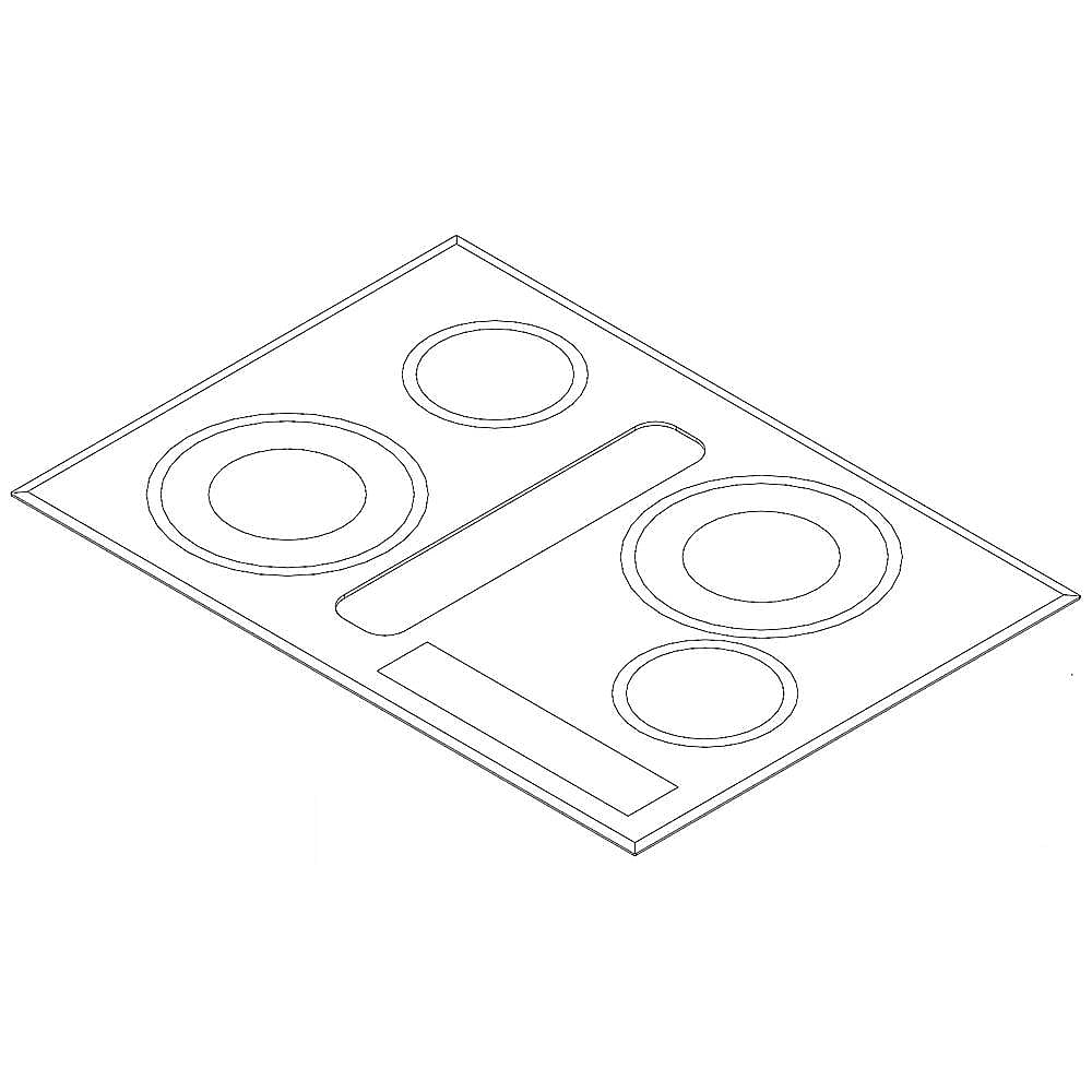 Part #w11557674, Cooktop Main Top (Black)