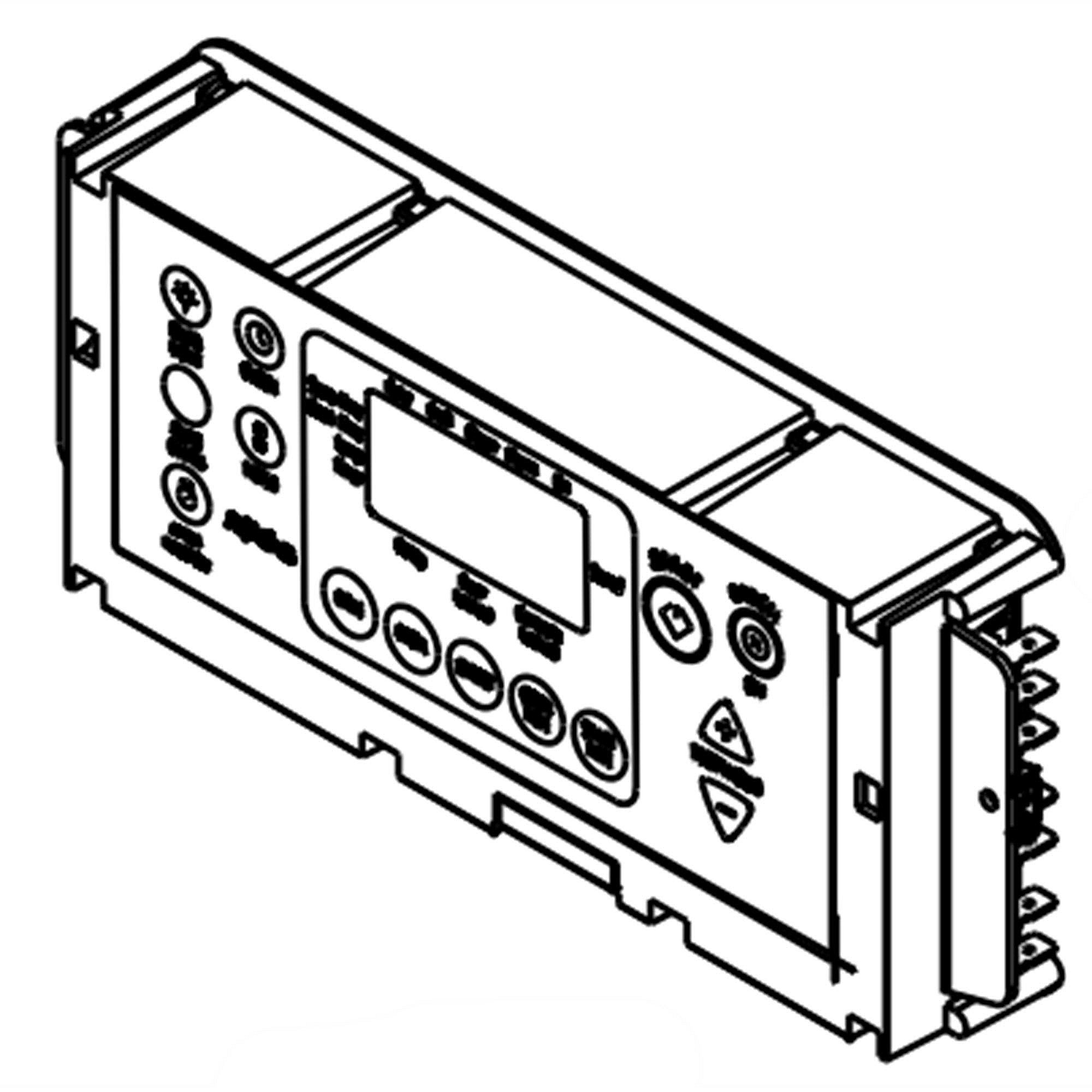 Photo of GE Part #w11564652, Ran Oven Control Board (Black) from Repair Parts Direct