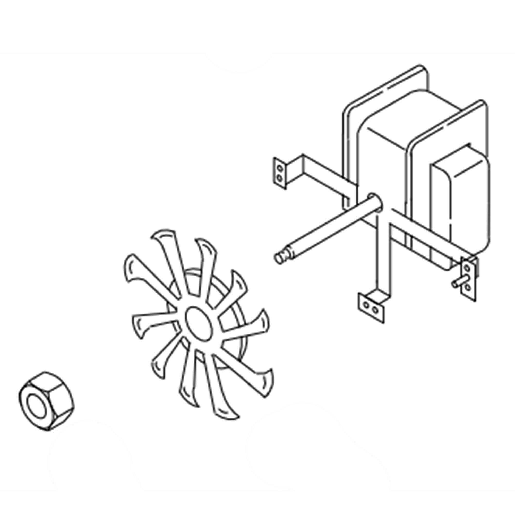Part #w11582241, Range Convection Fan Assembly | 4.75 x 4.25 x 5.75