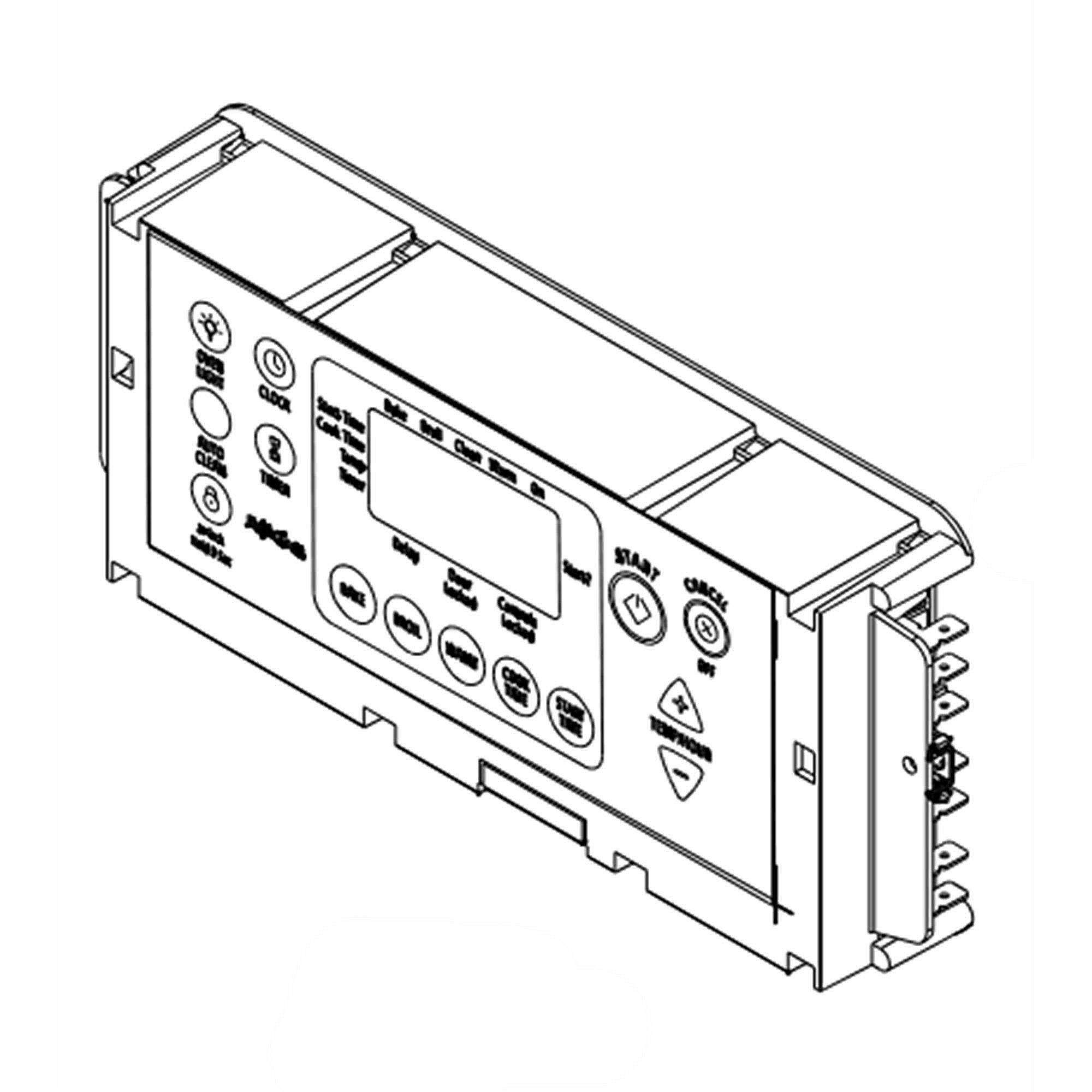 Photo of GE Part #w11594188, Ran Oven Control Board (Black) from Repair Parts Direct