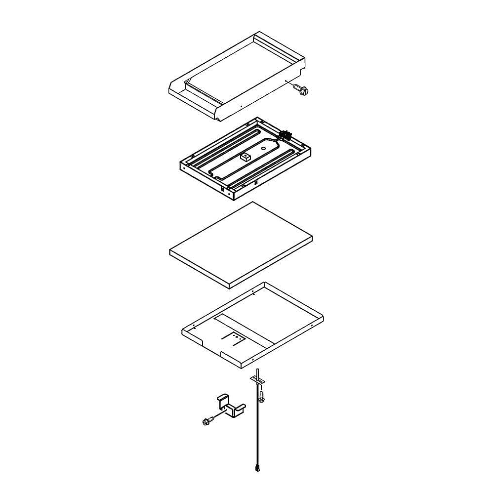 Part #w11602621, Range Griddle Module