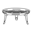 Airfry-baske for KitchenAid KMHC319LWH00 - Part W11646741