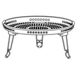 Airfry-baske for Whirlpool WMH78519LZ00 - Part W11646743