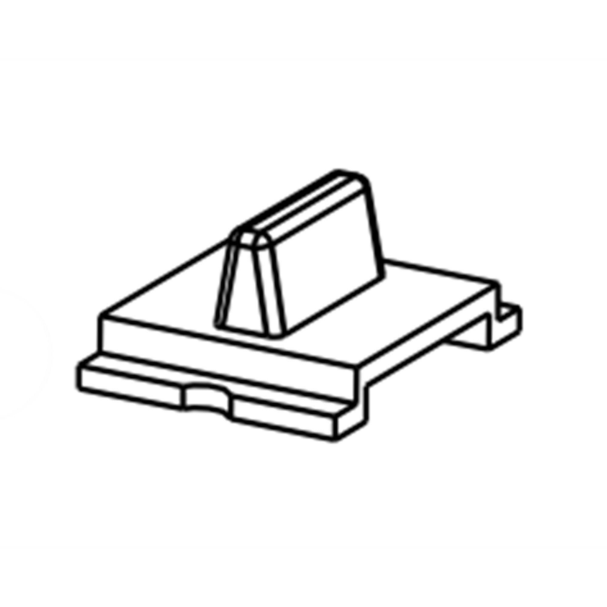 Part #w11662407, Range Hood Fan Switch Slide Button (Replaces W11246875) / 1.50 x 1.00 x 0.11
