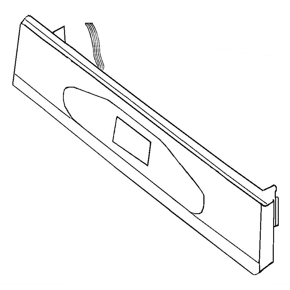 Photo of GE Part #wp5765M444-60, Ran Control Panel | 35.70 x 8.60 x 3.00 from Repair Parts Direct