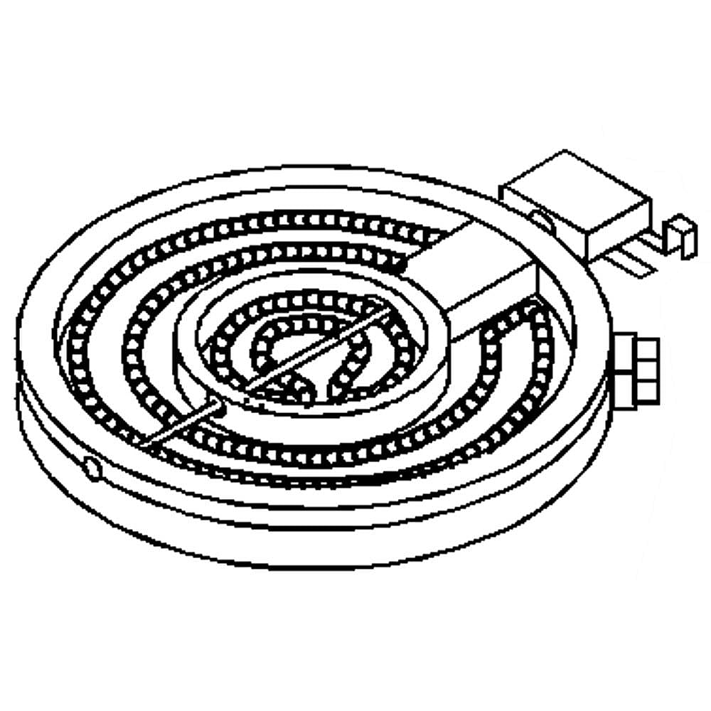 Part #wp8185663, Range Surface Element, 2, 400-Watt / 15.19 x 14.44 x 2.32