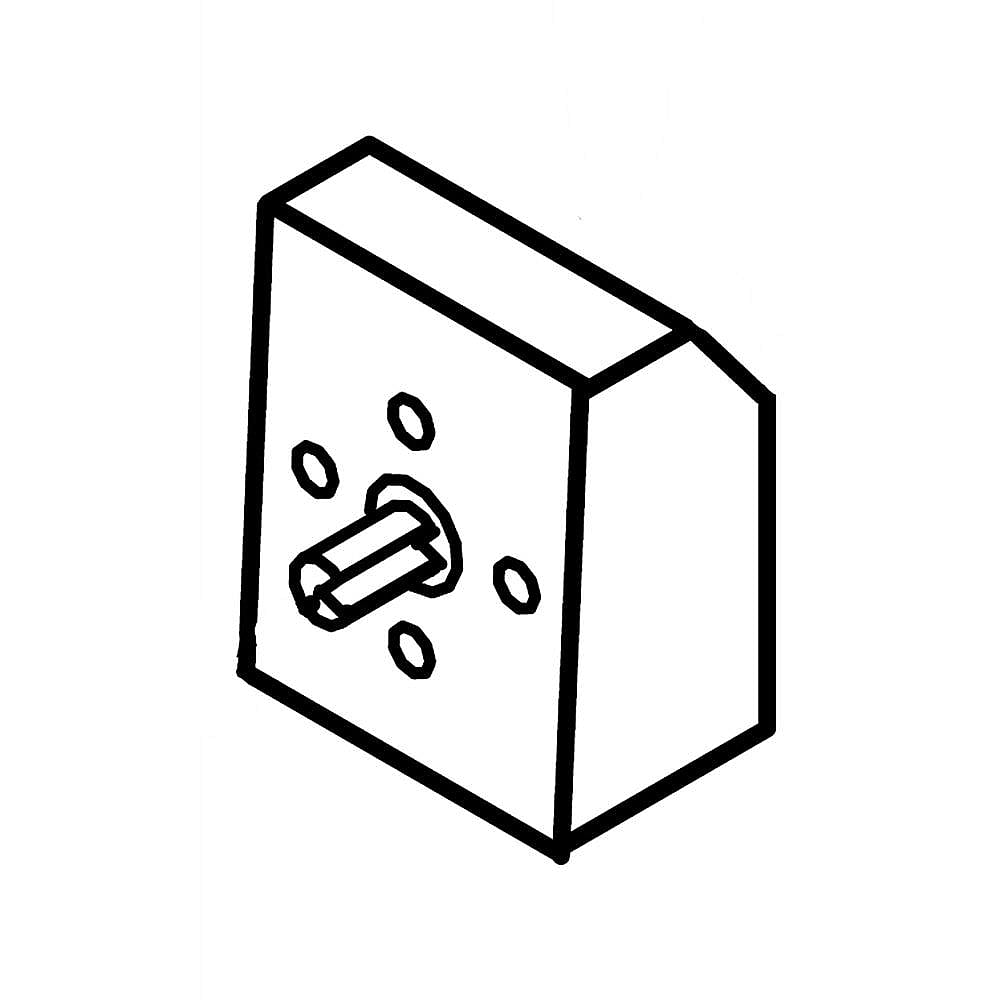 Photo of GE Part #wp9757030, Ran Surface Element Control Switch | 1.87 x 1.87 x 1.75 from Repair Parts Direct