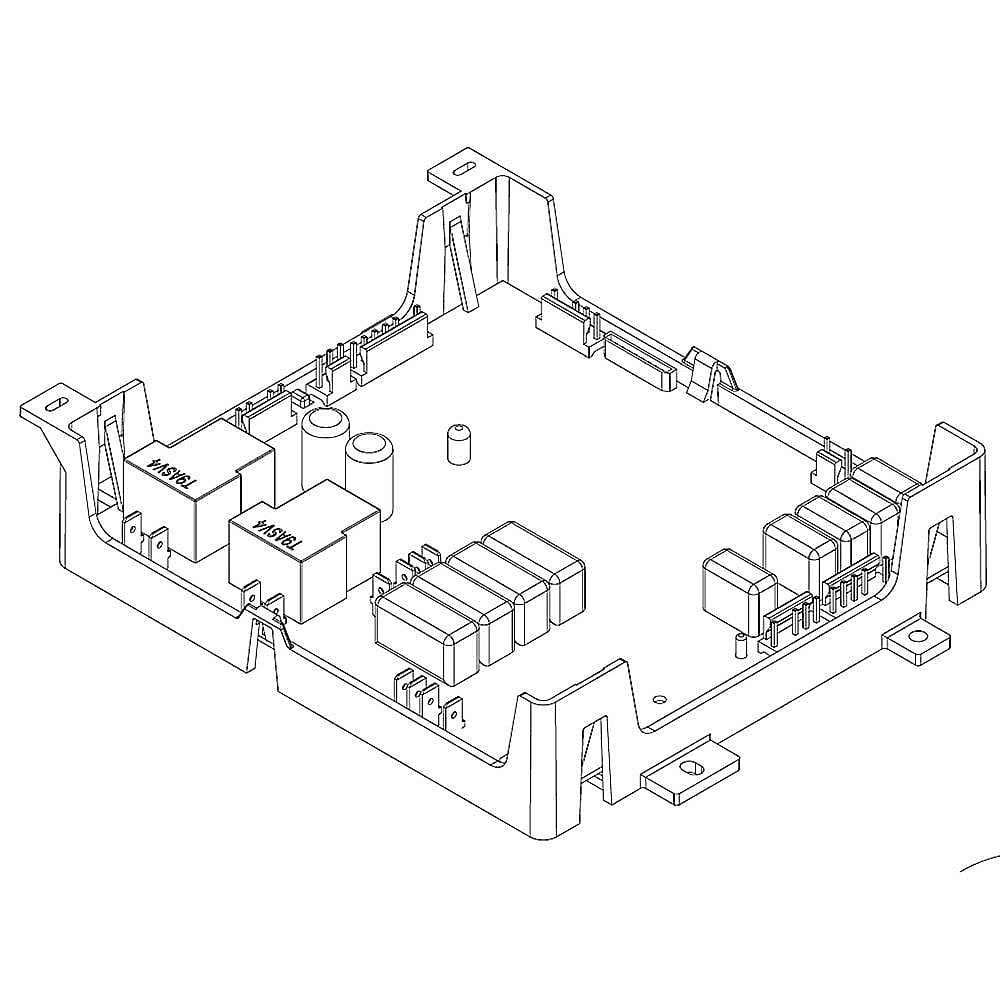 Photo of GE Part #wpw10116185, Ran Oven Control Board | 9.75 x 5.25 x 9.50 from Repair Parts Direct