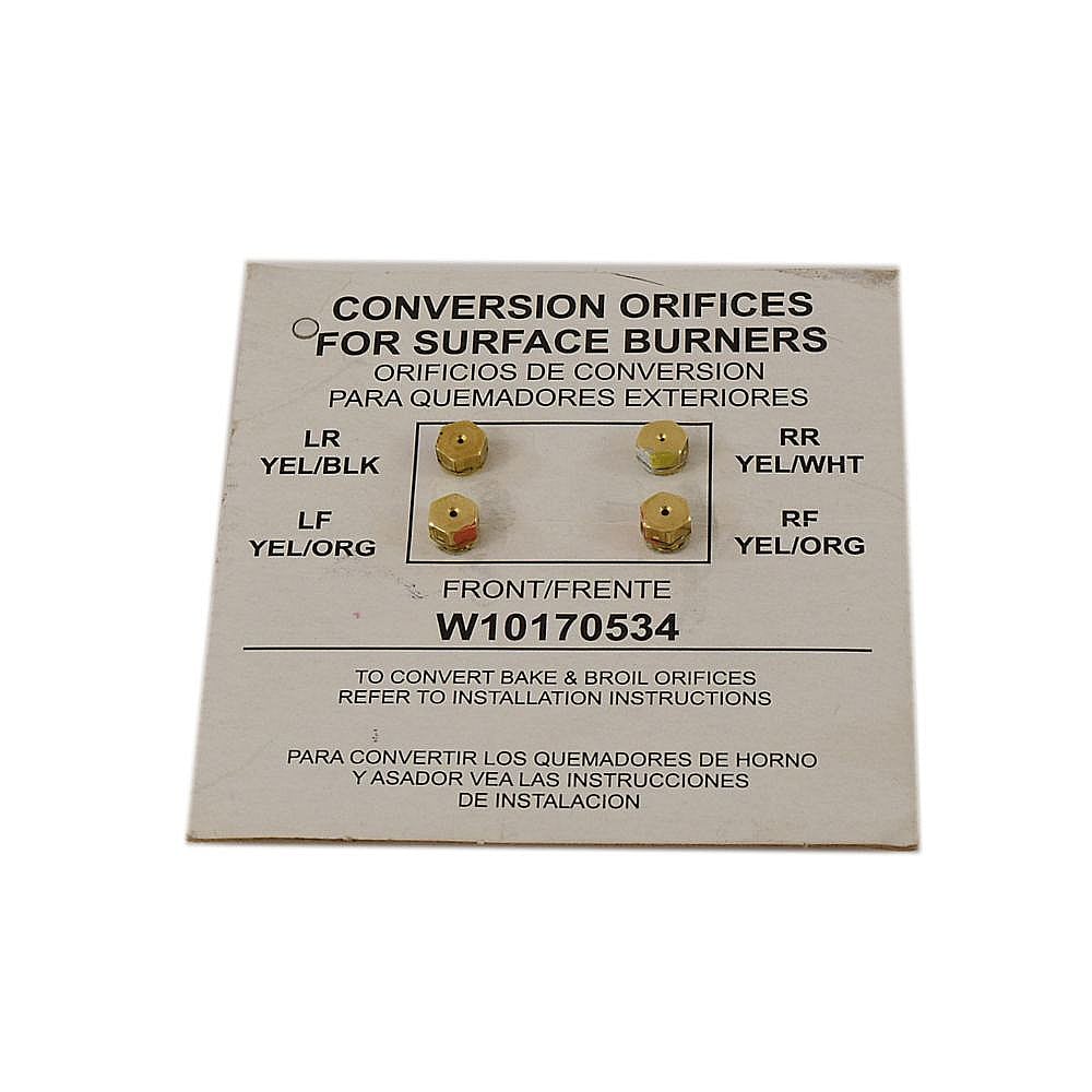 Part #wpw10170534, Range Lp Conversion Kit (Replaces W10170534) / 4.00 x 4.00 x 0.12