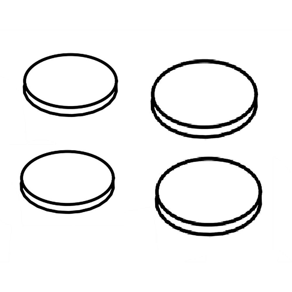 Part #wpw10170554, Range Surface Burner Cap Set (Black) / 8.00 x 0.01 x 9.00