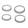 Range Surface Burner Cap Set (black) for Maytag MGR7661WB3 - Part WPW10170554