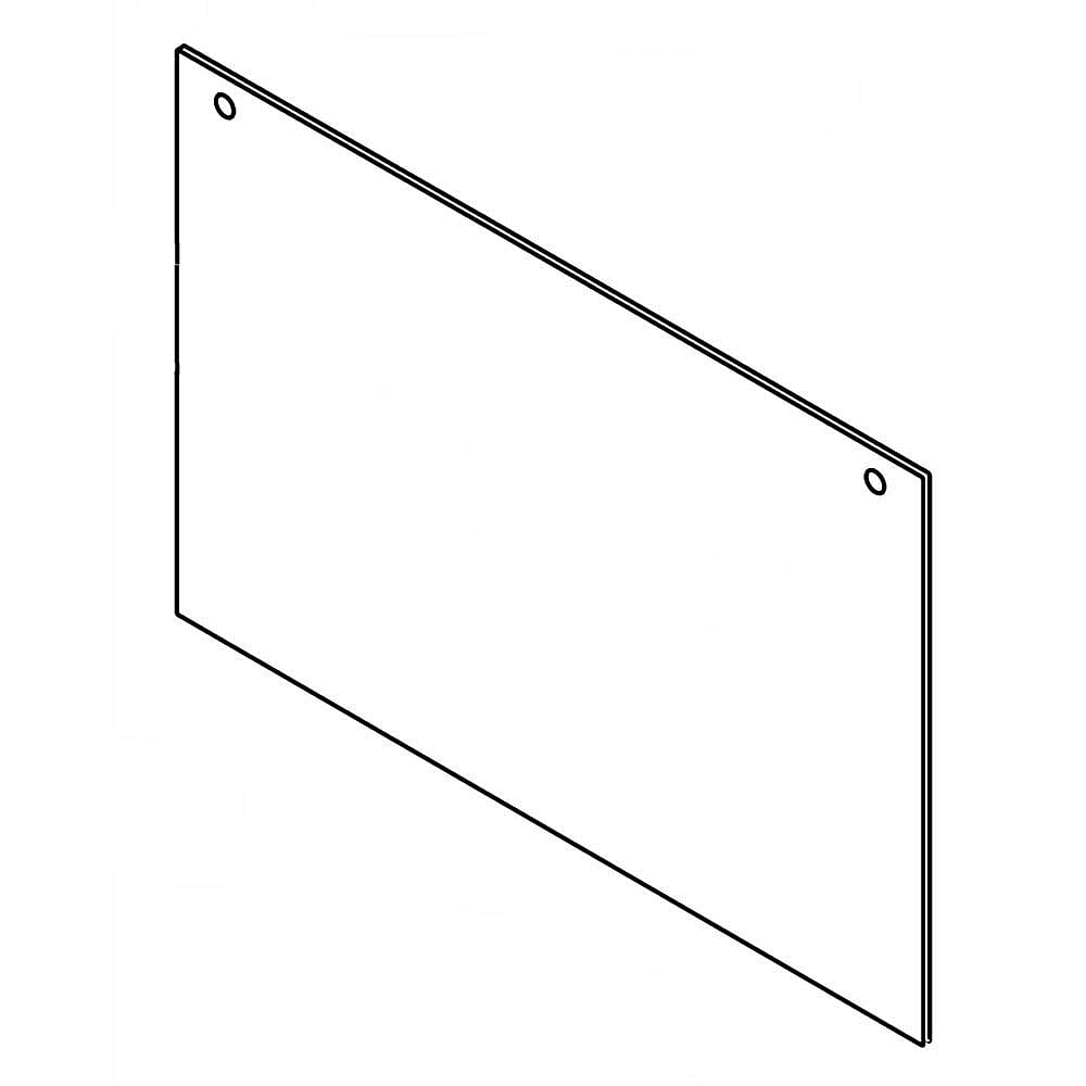 Part #wpw10177801, Range Oven Door Outer Panel (Metallic) | 32.00 x 22.00 x 4.50
