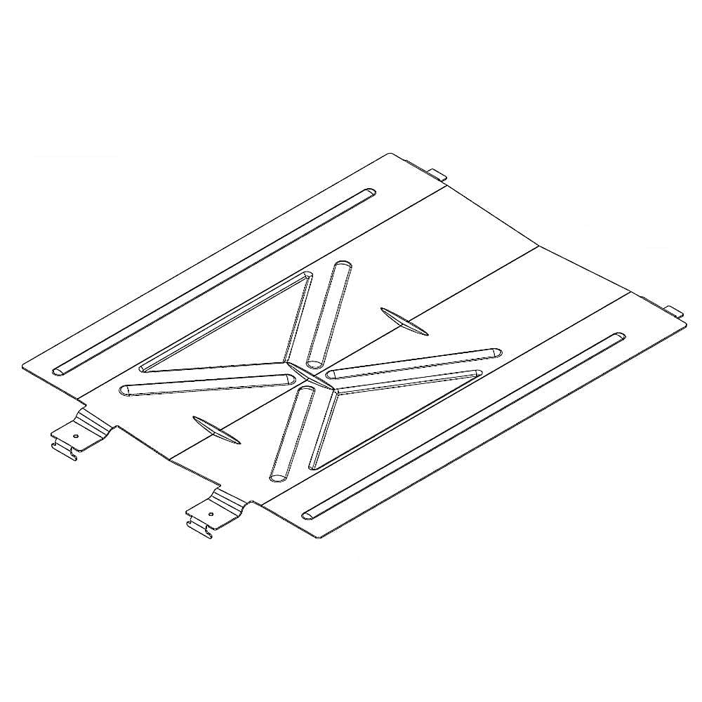 Part #wpw10184491, Burner Baffle / 15.94 x 2.32 x 19.82