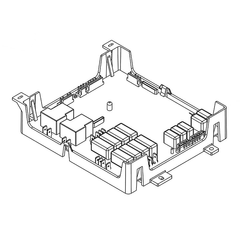 Part #wpw10190396, Cooktop Electronic Control Board / 9.75 x 5.25 x 9.50