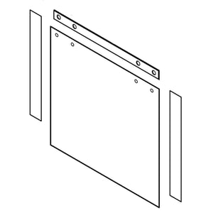 Wall Oven Door Outer Panel Assembly WPW10200755