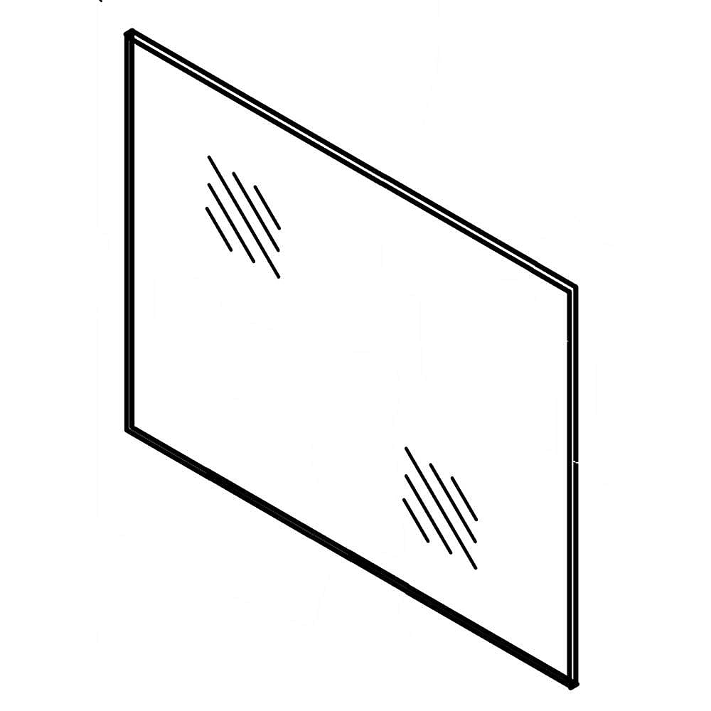 Part #wpw10226005, Range Oven Door Inner Glass | 30.50 x 2.50 x 19.00