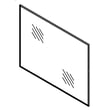Range Oven Door Inner Glass for KitchenAid KDRS463VSD01 - Part WPW10226005