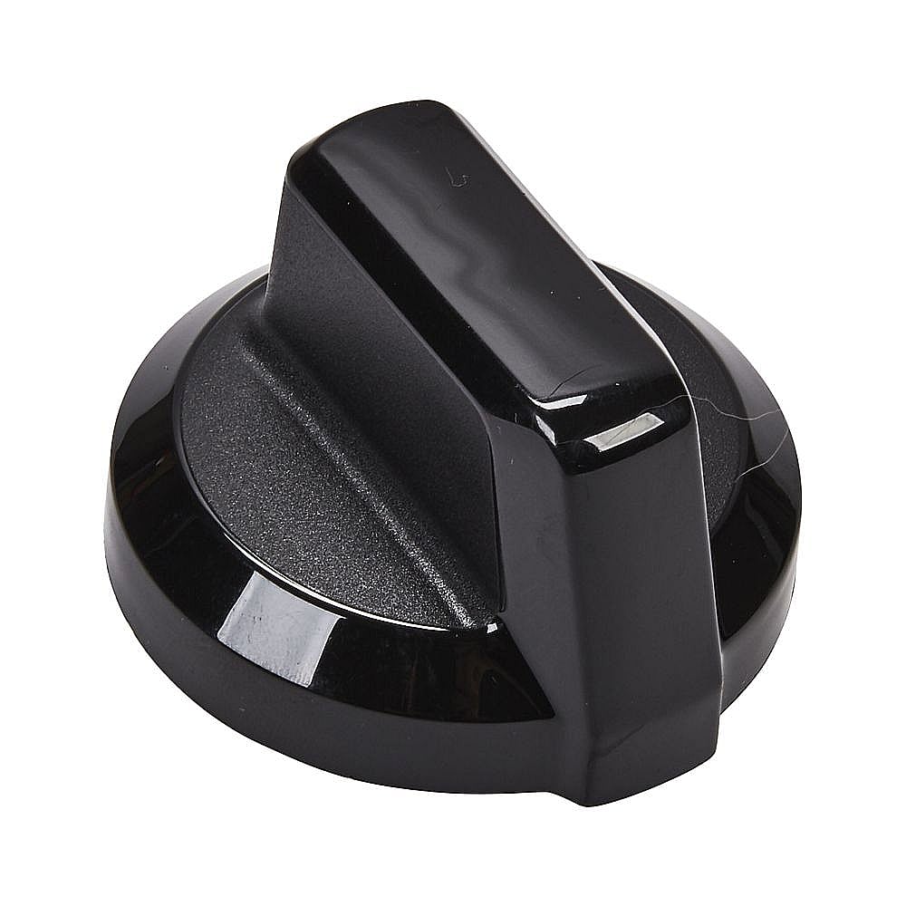 Part #wpw10244631, Cooktop Burner Knob (Black) / 2.00 x 2.00 x 1.75