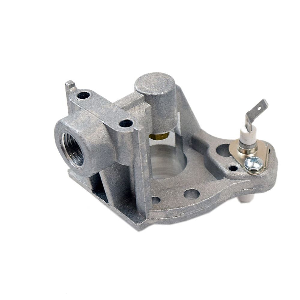 Part #wpw10244714, Cooktop Burner Igniter And Orifice Holder, Left Front / 4.50 x 4.75 x 3.63