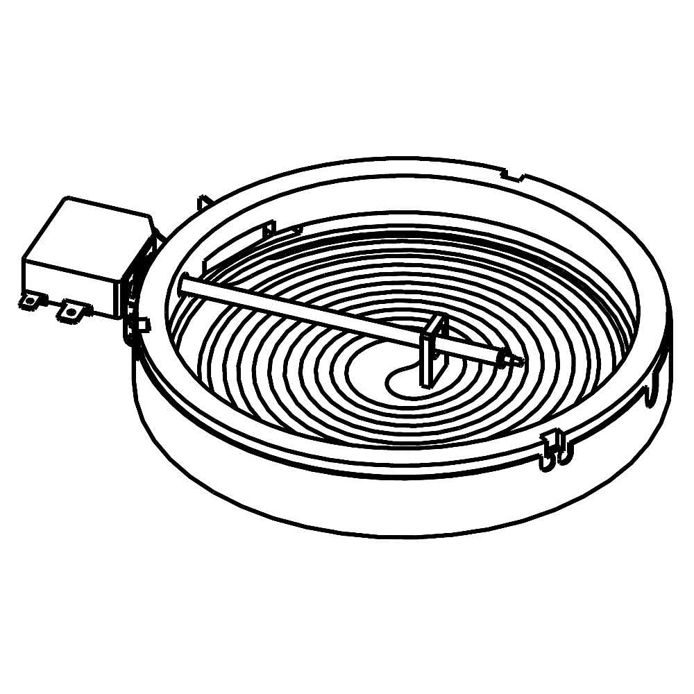 Part #wpw10270604, Cooktop Element, 700-Watt / 11.82 x 10.32 x 2.81