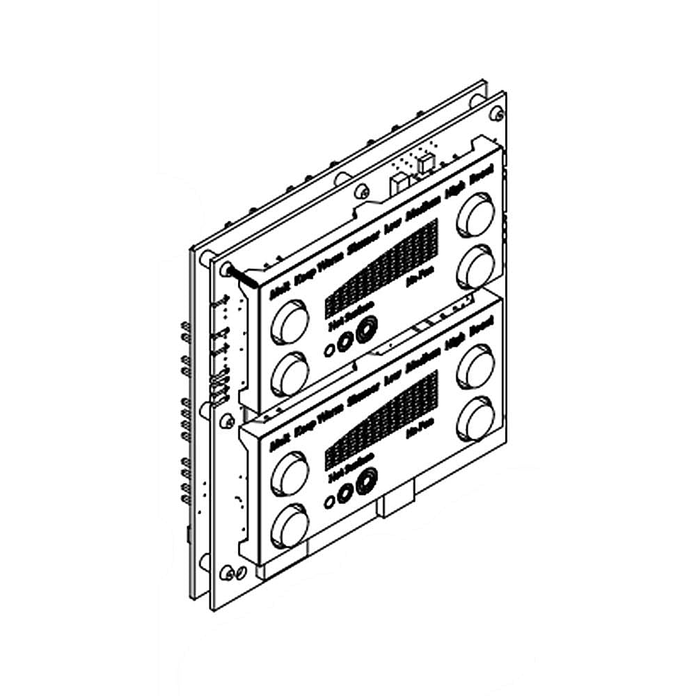 Part #wpw10277011, Range User Interface Control Board, Left | 5.50 x 5.25 x 6.50