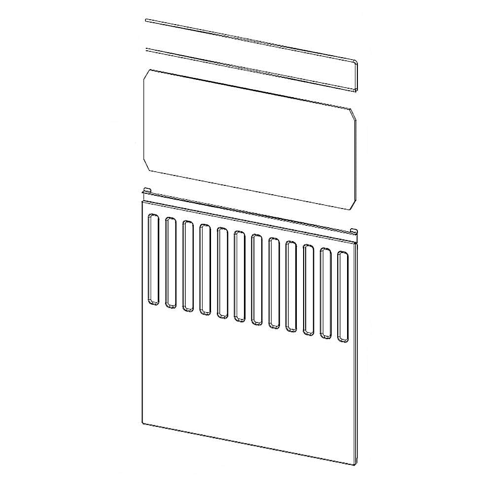 Downdraft Vent 36-inch Model Grease Filter and Frame Assembly