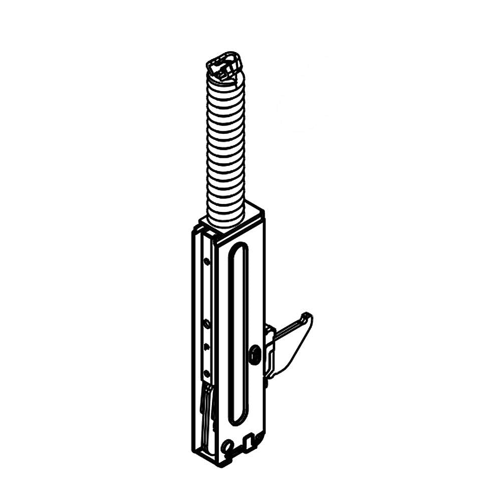 Part #wpw10299226, Range Oven Door Hinge | 3.44 x 2.82 x 17.06