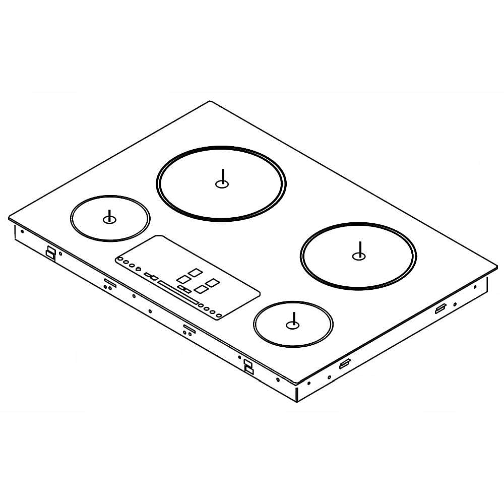 Part #wpw10328372, Cooktop Main Top / 39.50 x 30.00 x 6.88