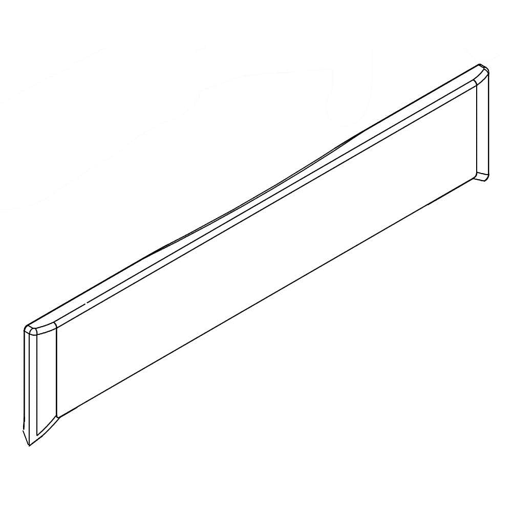 Part #wpw10330044, Range Storage Drawer Front Panel | 6.50 x 3.25 x 36.00