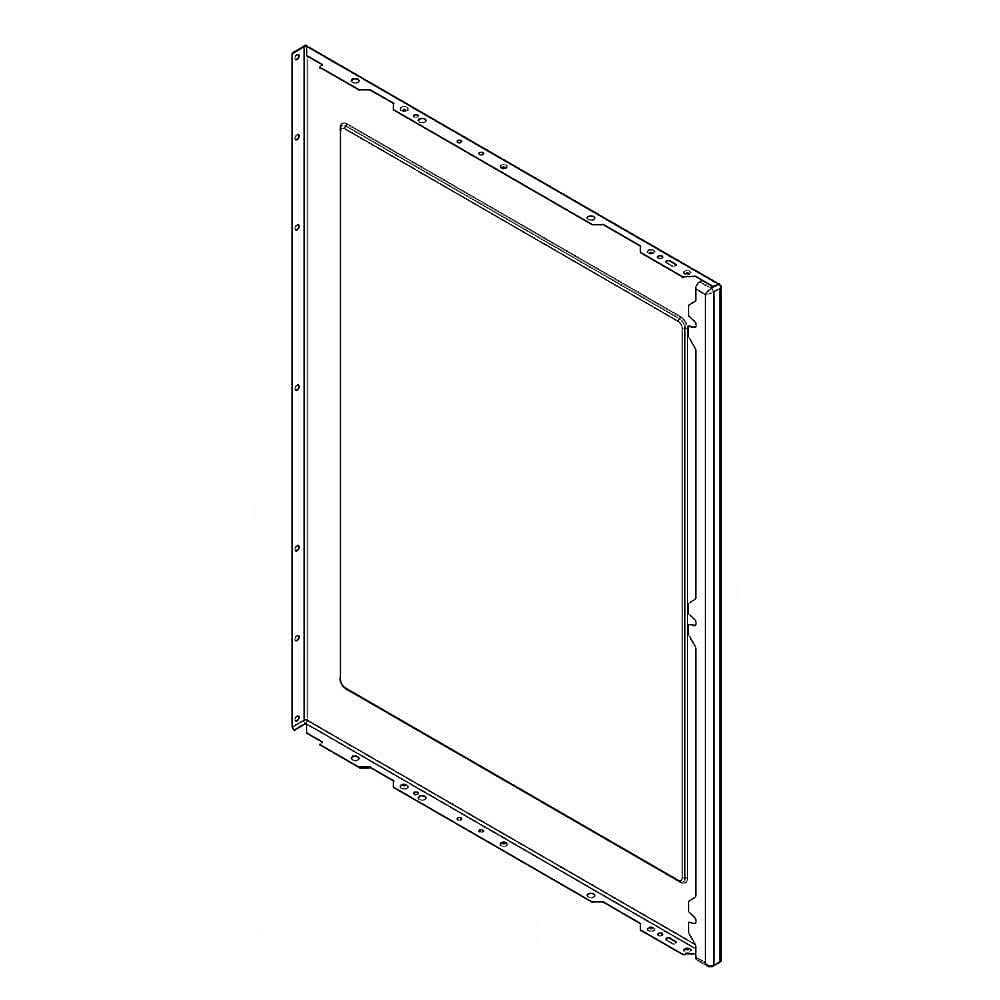 Part #wpw10330376, Range Side Panel (White) / 39.32 x 3.32 x 25.69