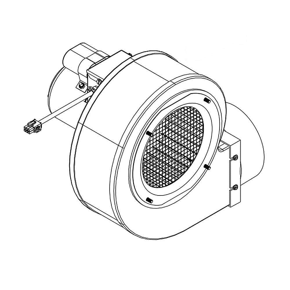 Part #wpw10338537, Cooktop Downdraft Vent Blower Fan Assembly / 17.38 x 13.75 x 13.88
