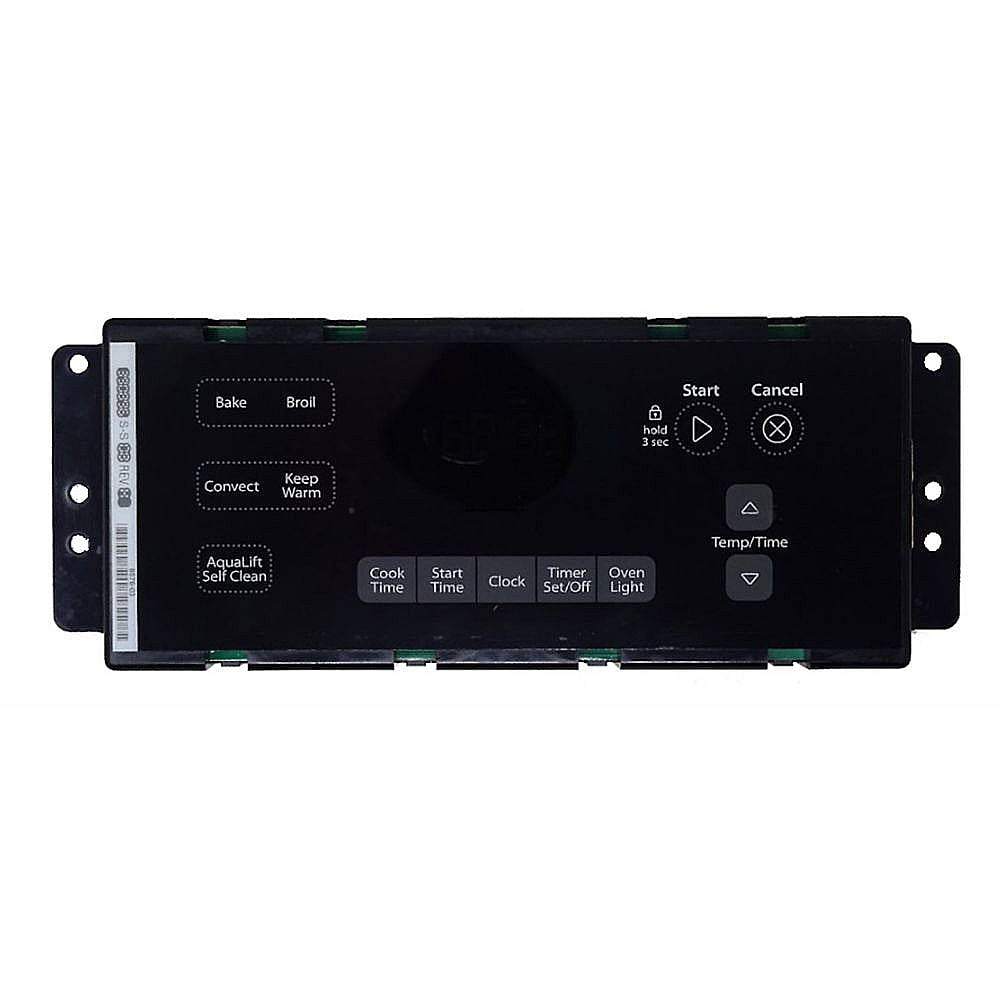 Part #wpw10348712, Range Oven Control Board And Overlay (Black) / 14.00 x 6.25 x 4.25