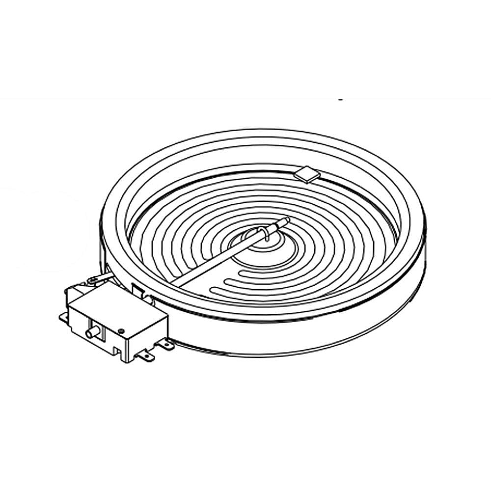 Part #wpw10350483, Range Radiant Surface Element, 6-In / 19.25 x 11.00 x 2.50