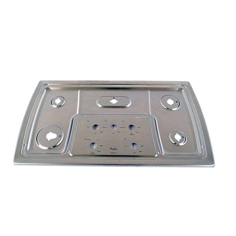 Part #wpw10372898, Cooktop Main Top Assembly (Stainless) / 39.35 x 3.37 x 25.70