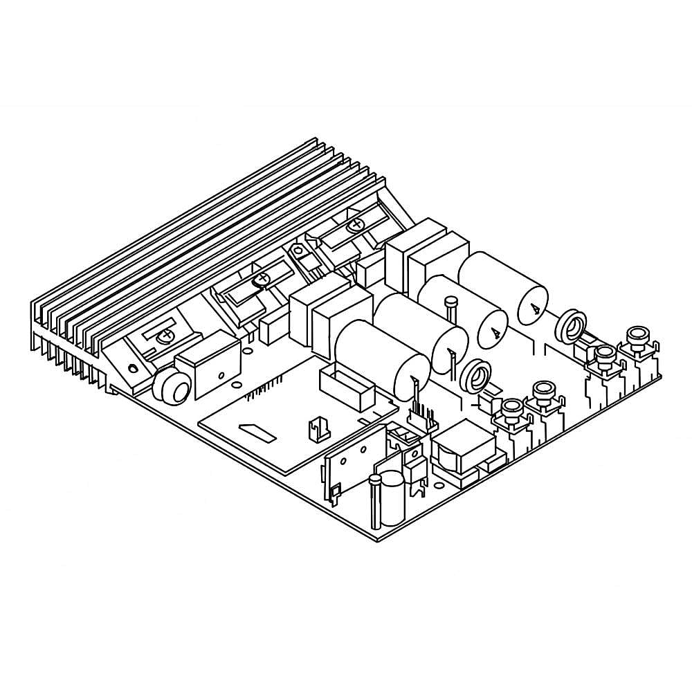 Cooktop Induction Power Control Board, Left