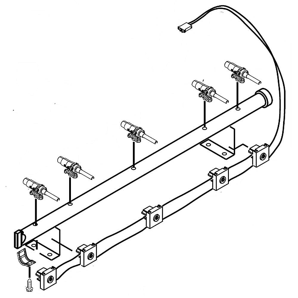 Part #wpw10413871, Manifold / 23.25 x 5.25 x 5.75