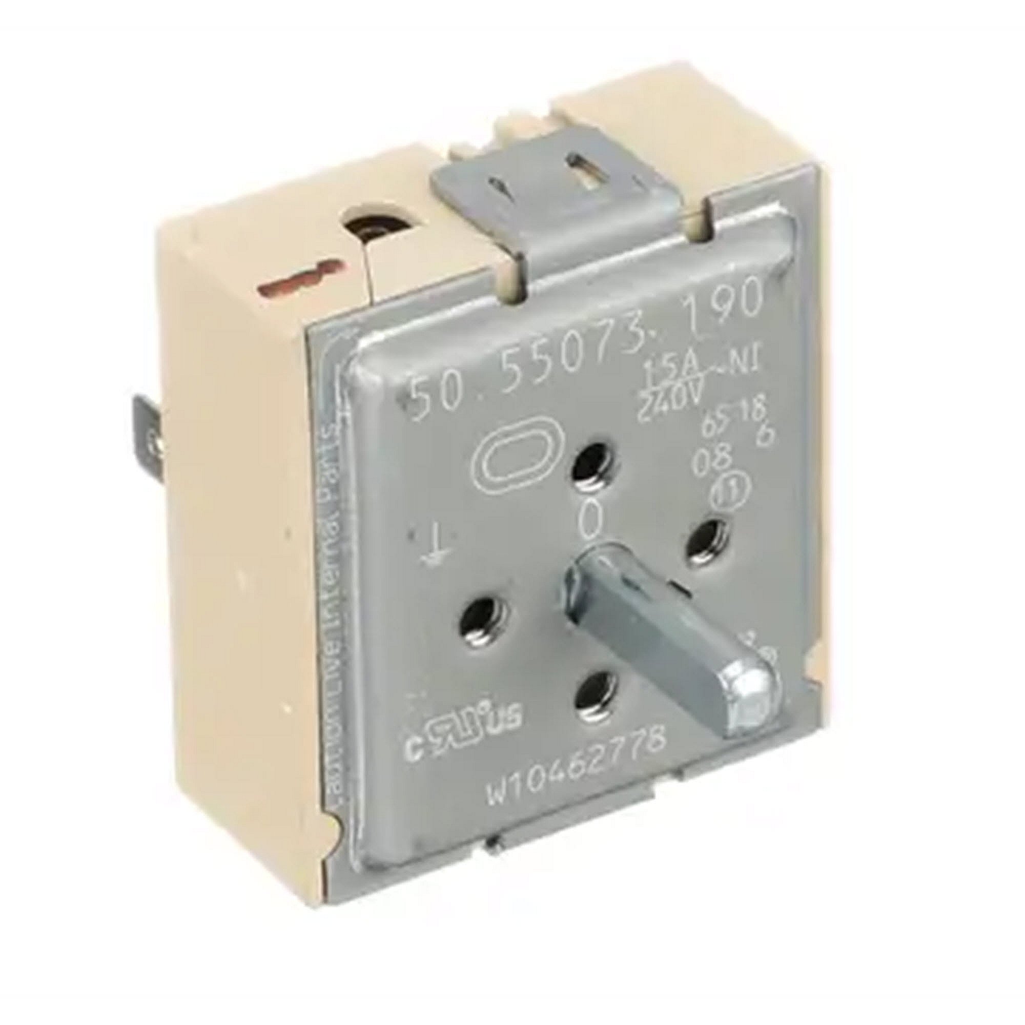 Part #wpw10462778, Range Surface Element Control Switch, 1, 300-Watt / 1.87 x 1.75 x 2.12