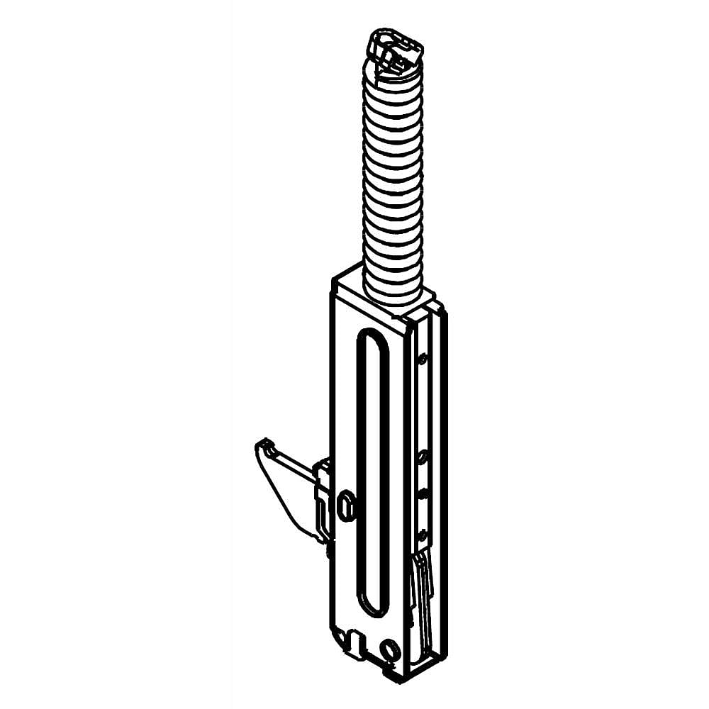 Part #wpw10485732, Range Upper Oven Door Hinge, Right / 9.25 x 3.25 x 0.75