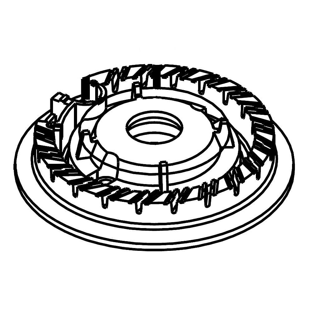 Part #wpw10515453, Range Surface Burner Head (Replaces W10515453) / 4.50 x 4.75 x 3.63
